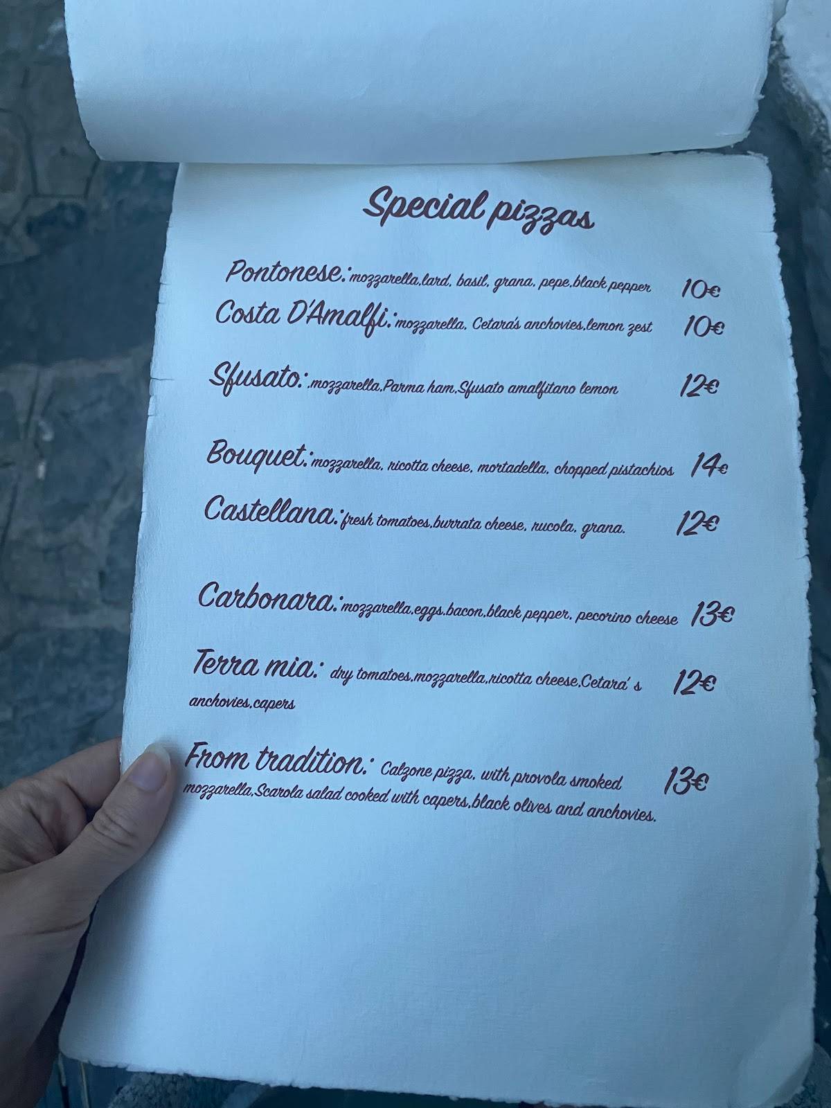 Menu di Antico Borgo 