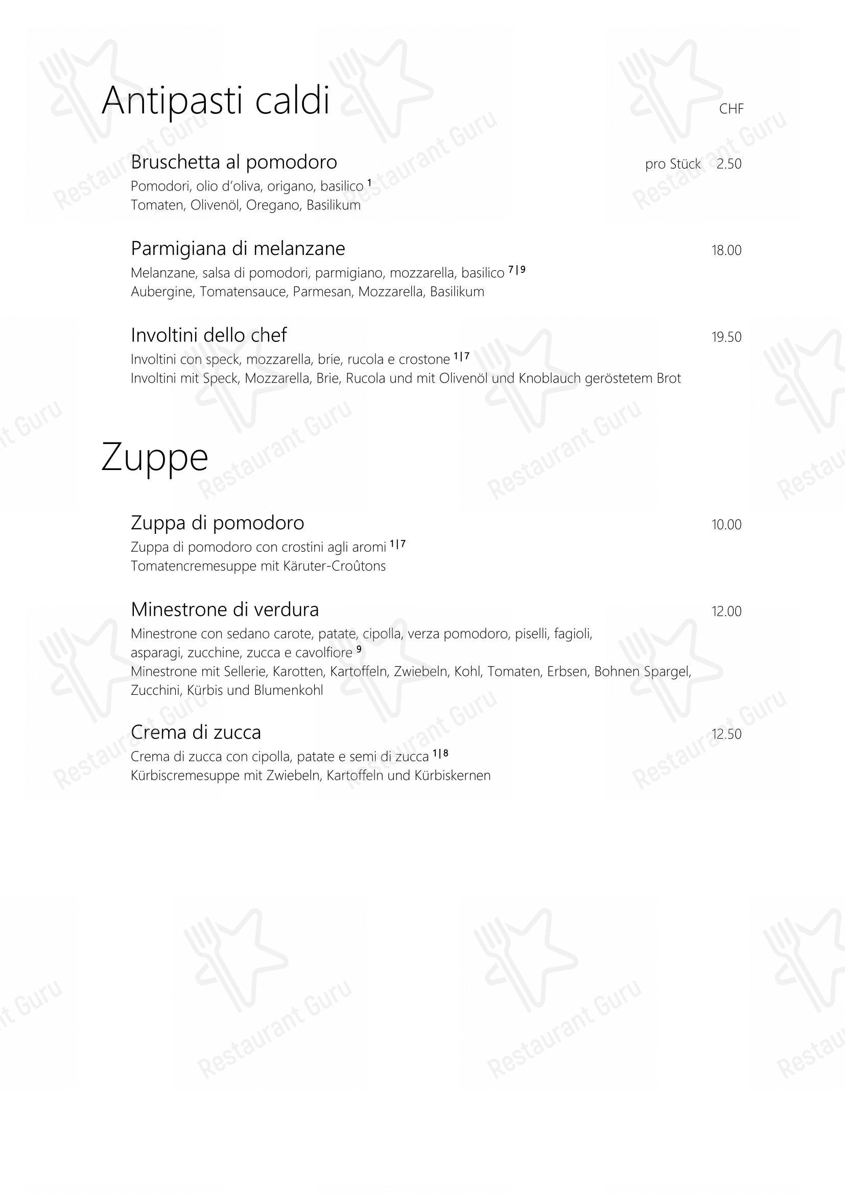 Menu per Ristorante pizzeria la vita è bella ristorante