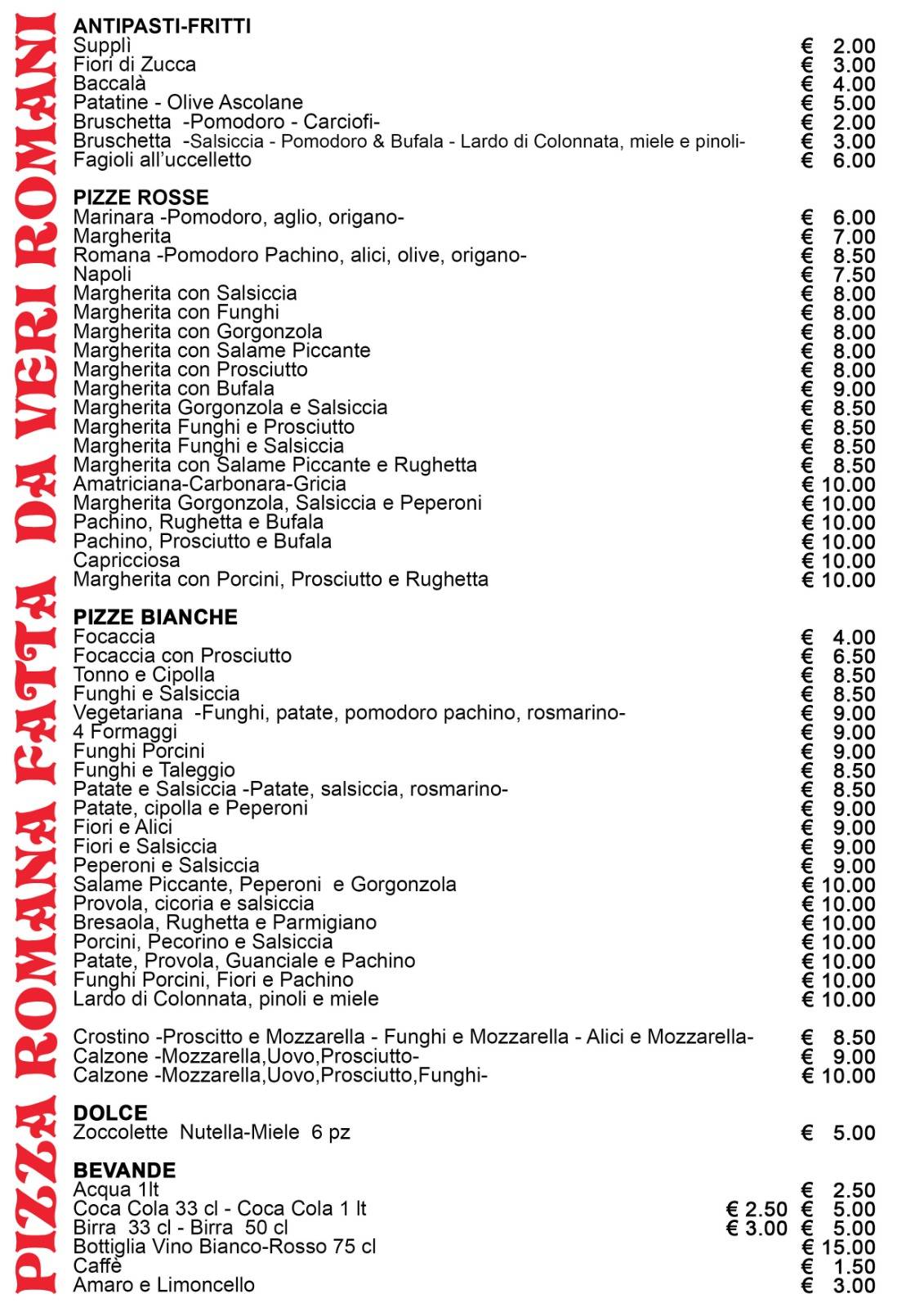 Menu di Ar Gallo 