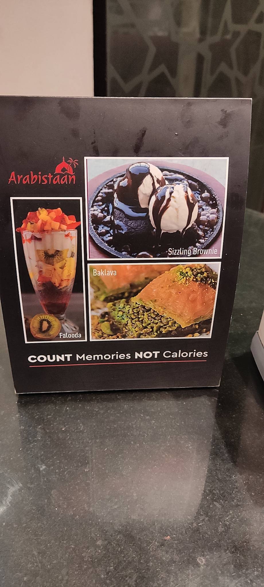 Arabistaan menu