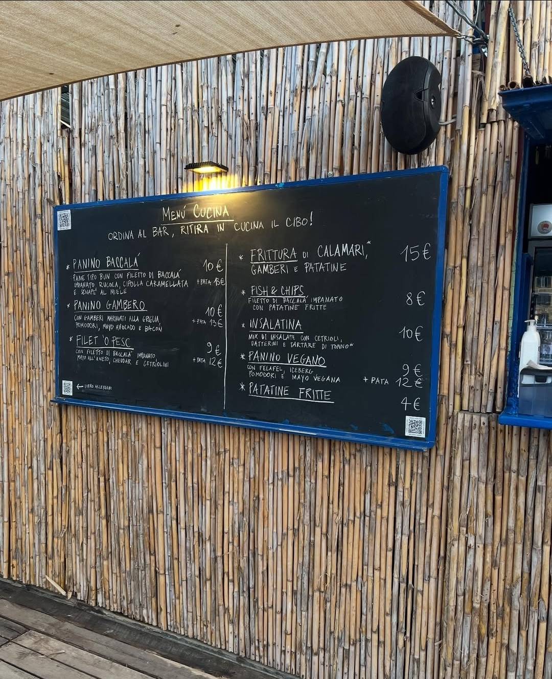 Menu di Argini e Margini Pisa 