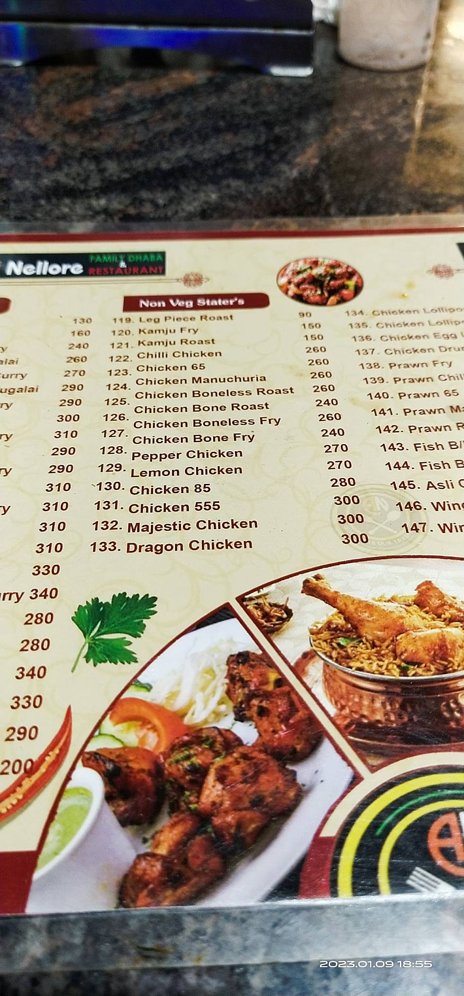 Menu at Asli Nellore Family Dhaba and Restaurant, Nellore
