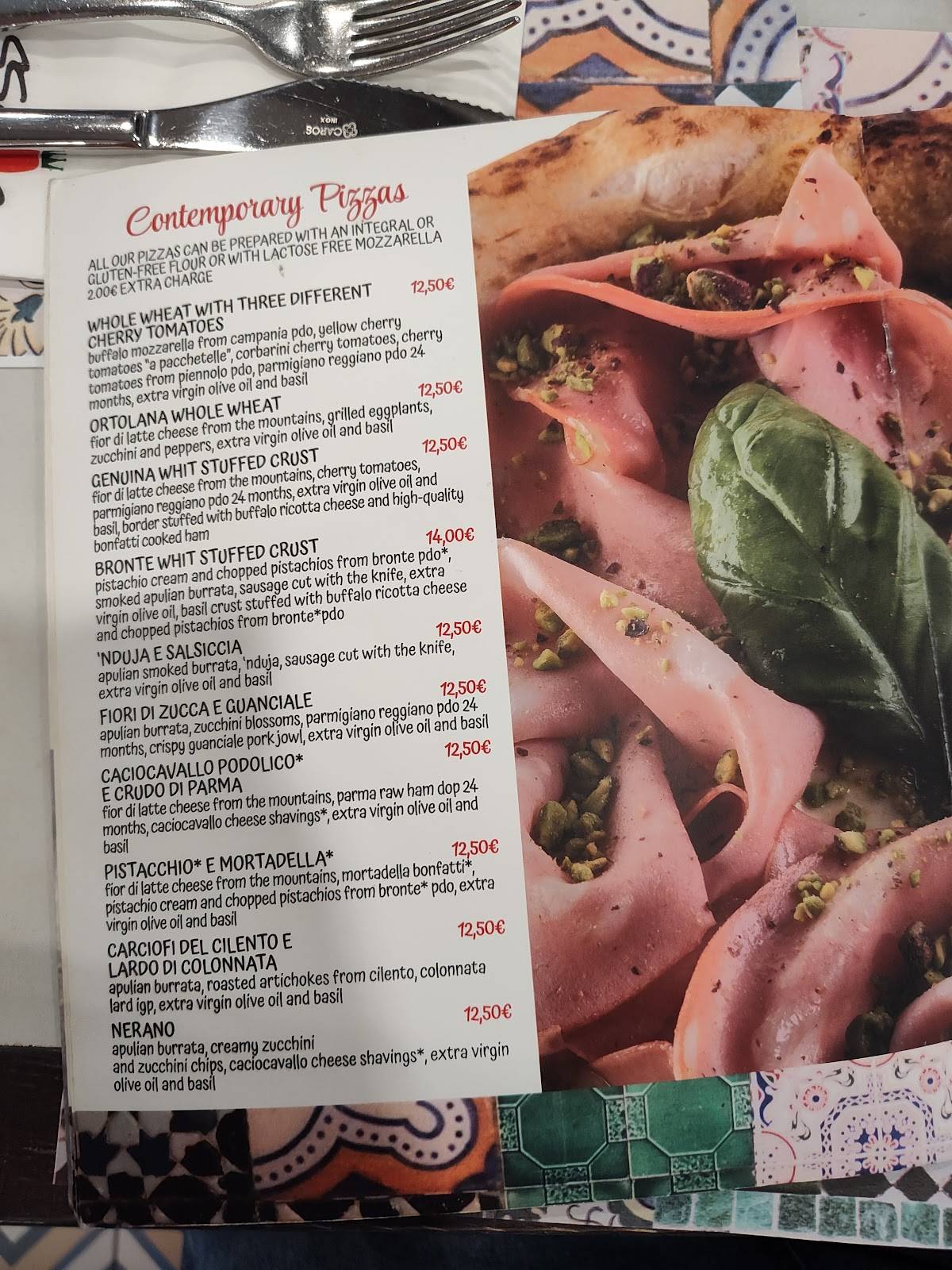 Menu di Assaje Milano Segrino 