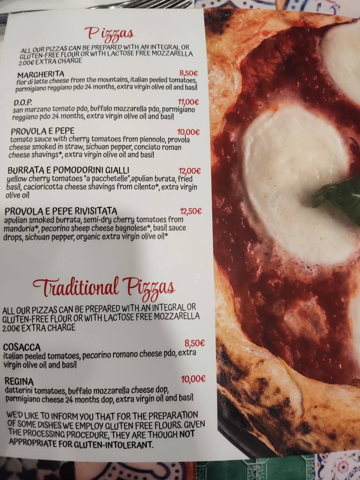 Menu di Assaje Milano Segrino 