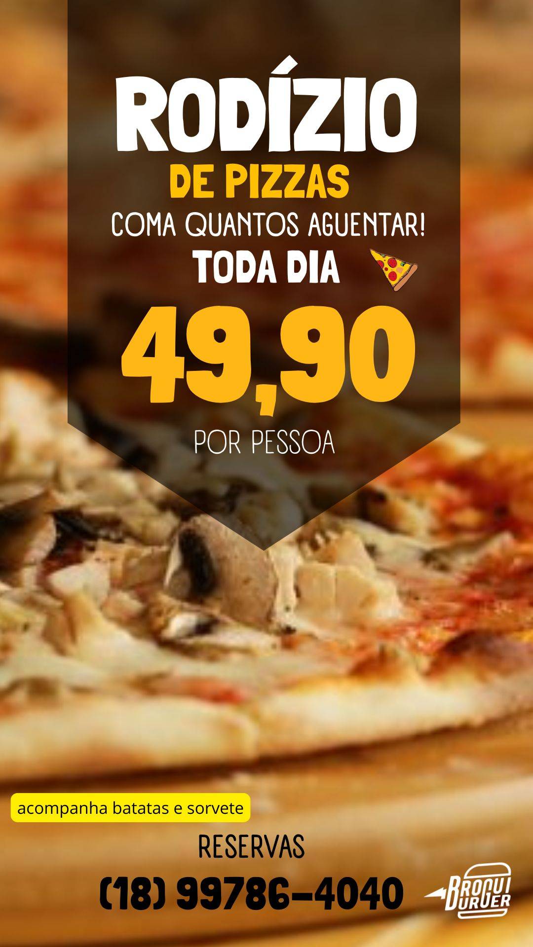 Hamburgueria e Pizzaria Brogui Burger e Pizza no Centro cardápio