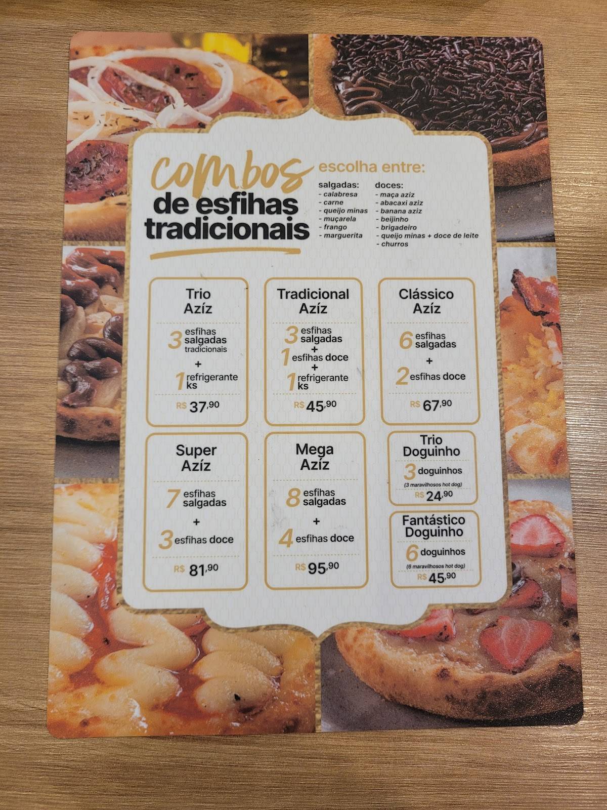 Aziz Árabe Gourmet cardápio