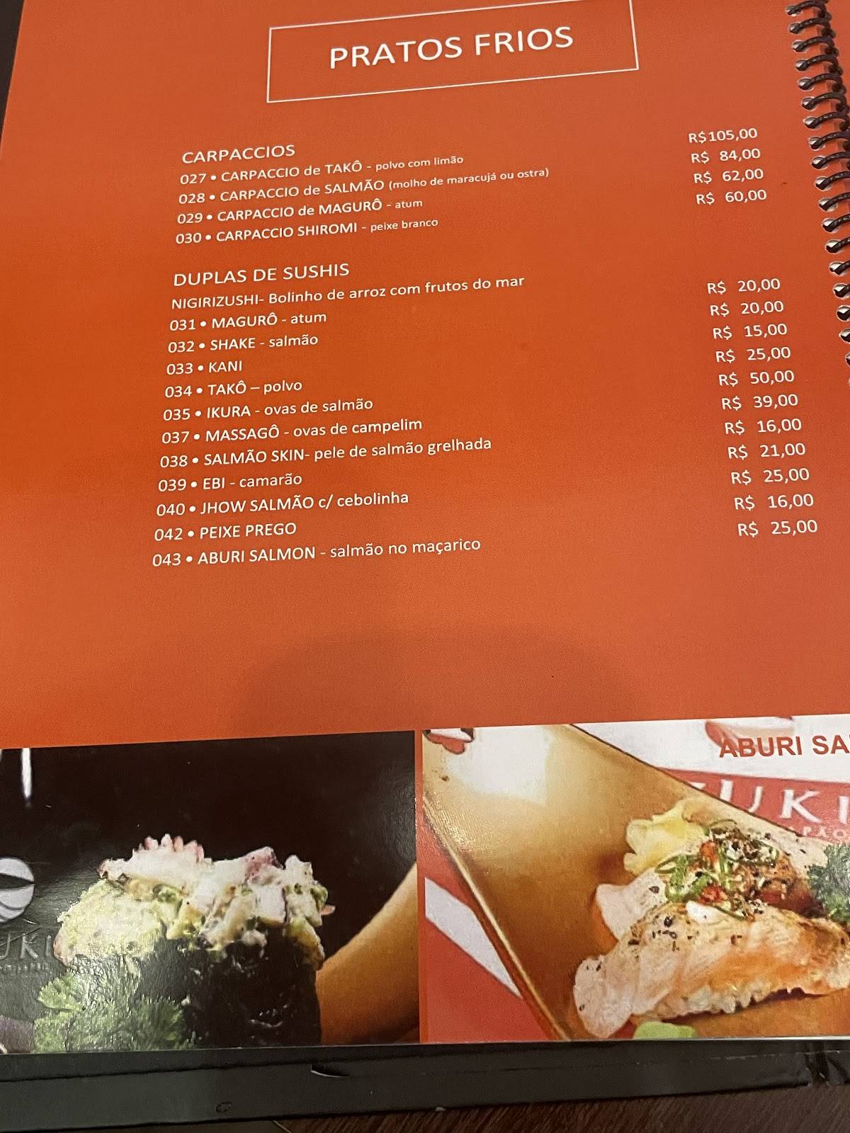 Azuki - Sabores do Japão cardápio