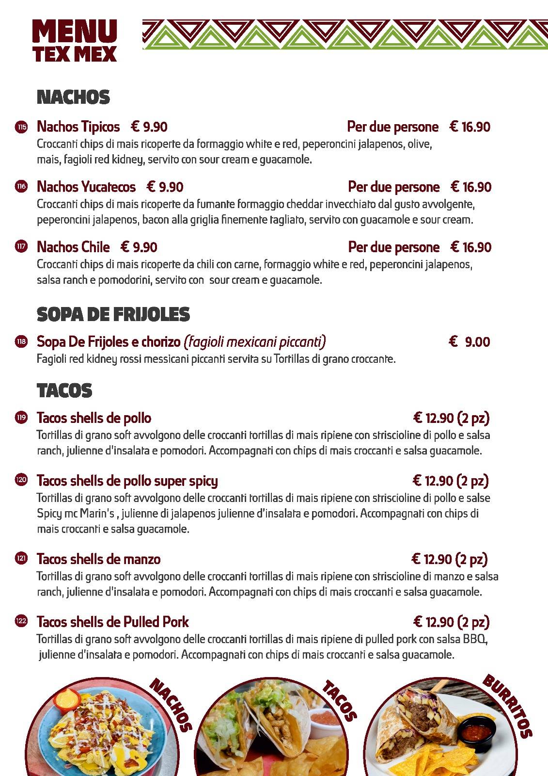 Menu di La Locanda Del Drago 