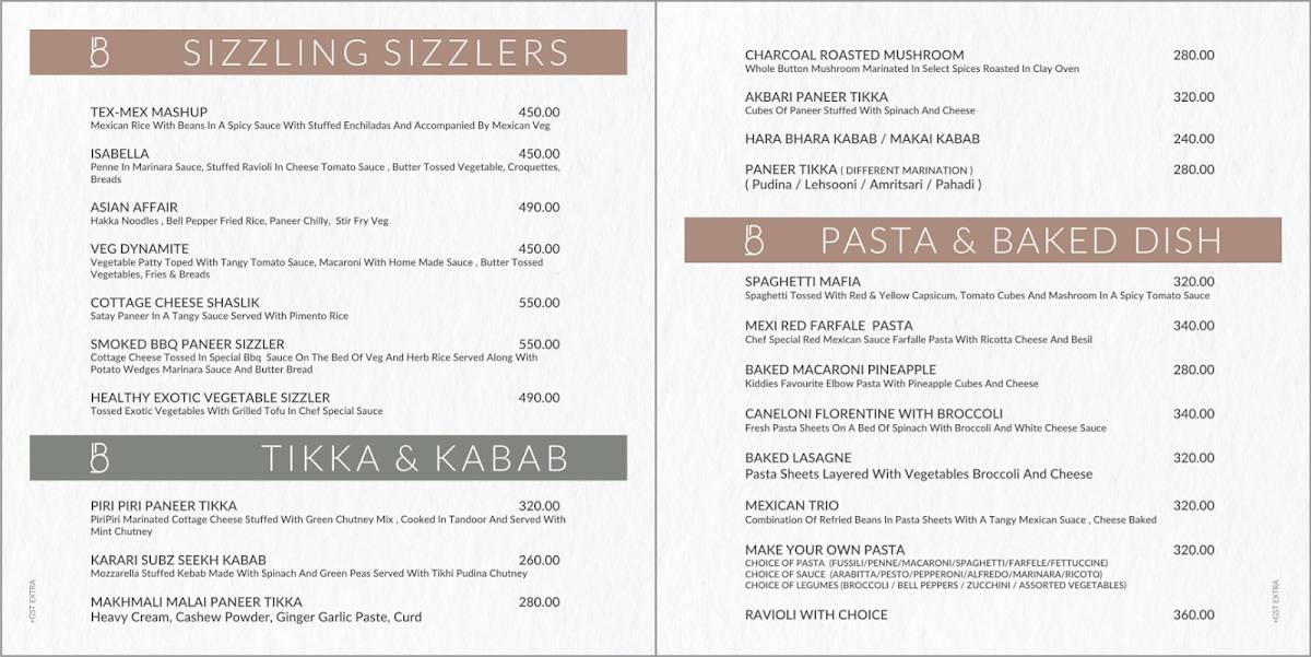 BONHOMIE 2 RESTAURANT & BANQUET, PALDI-BHATTA, AHMEDABAD menu