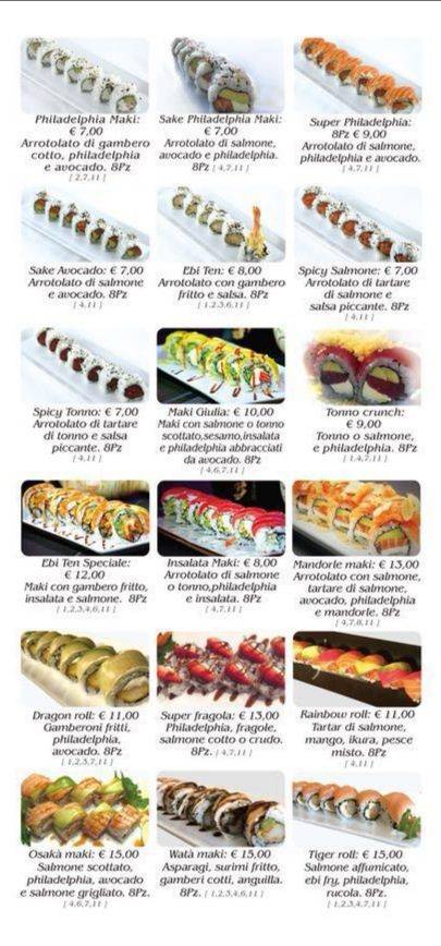 Bonsai sushi menu discount