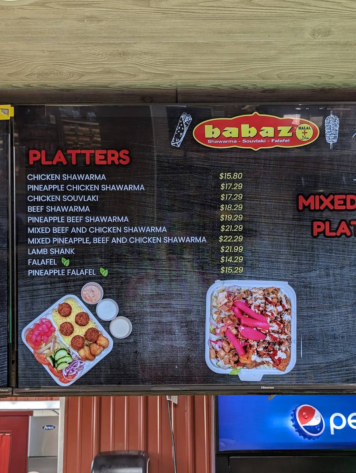 Menu de Babaz+