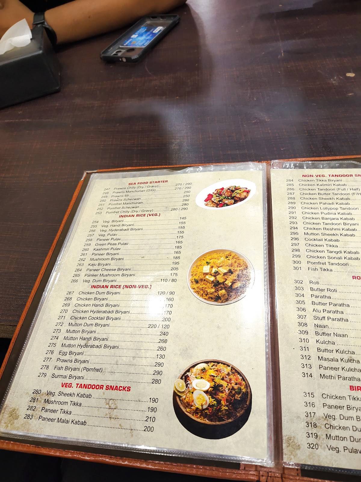 Aadarsh Lunch Home menu