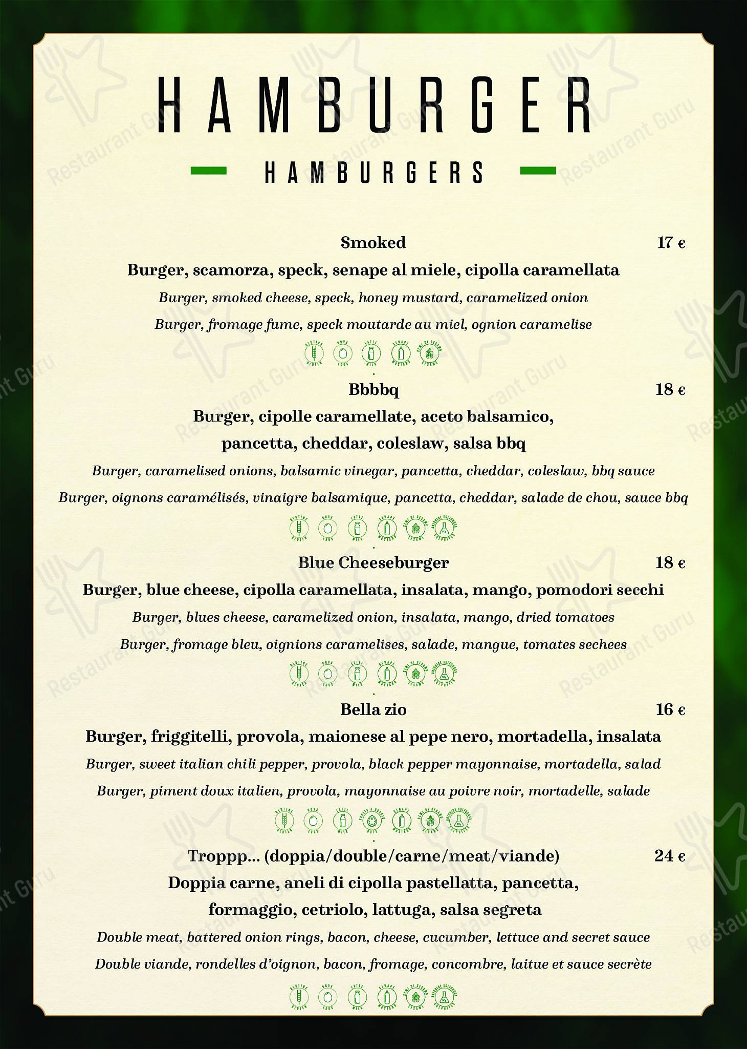 Menu di Bakarò - Osteria & Co. 