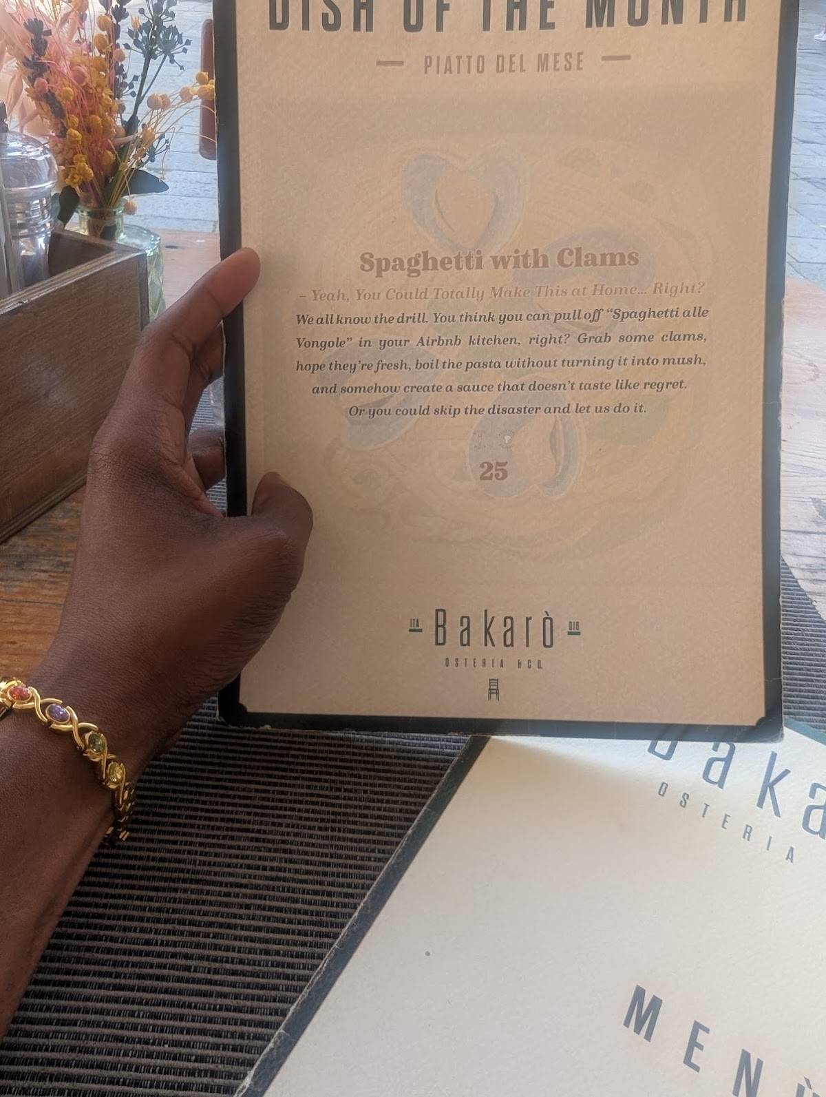 Menu di Bakarò - Osteria & Co. 