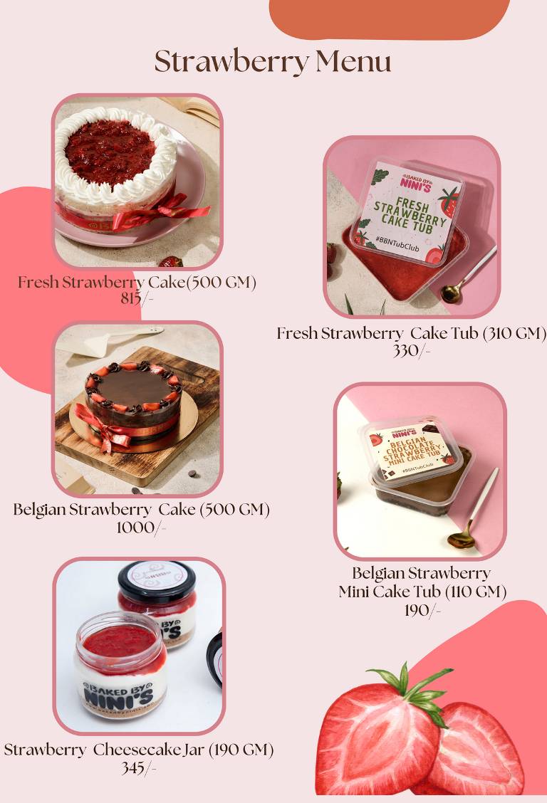 Baked By Nini's - Vesu menu