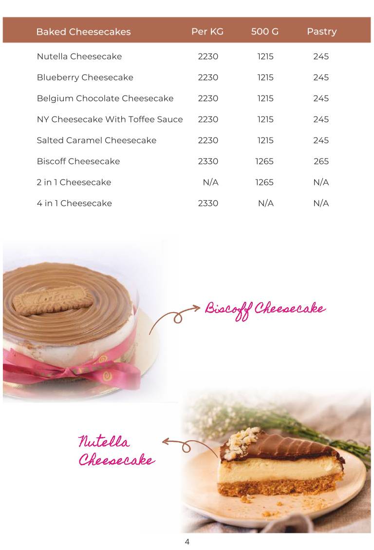 Baked By Nini's - Vesu menu
