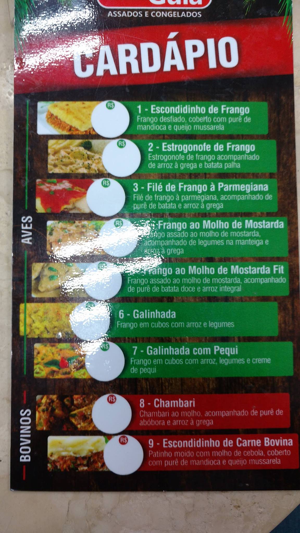 Panificadora Colombo Express cardápio