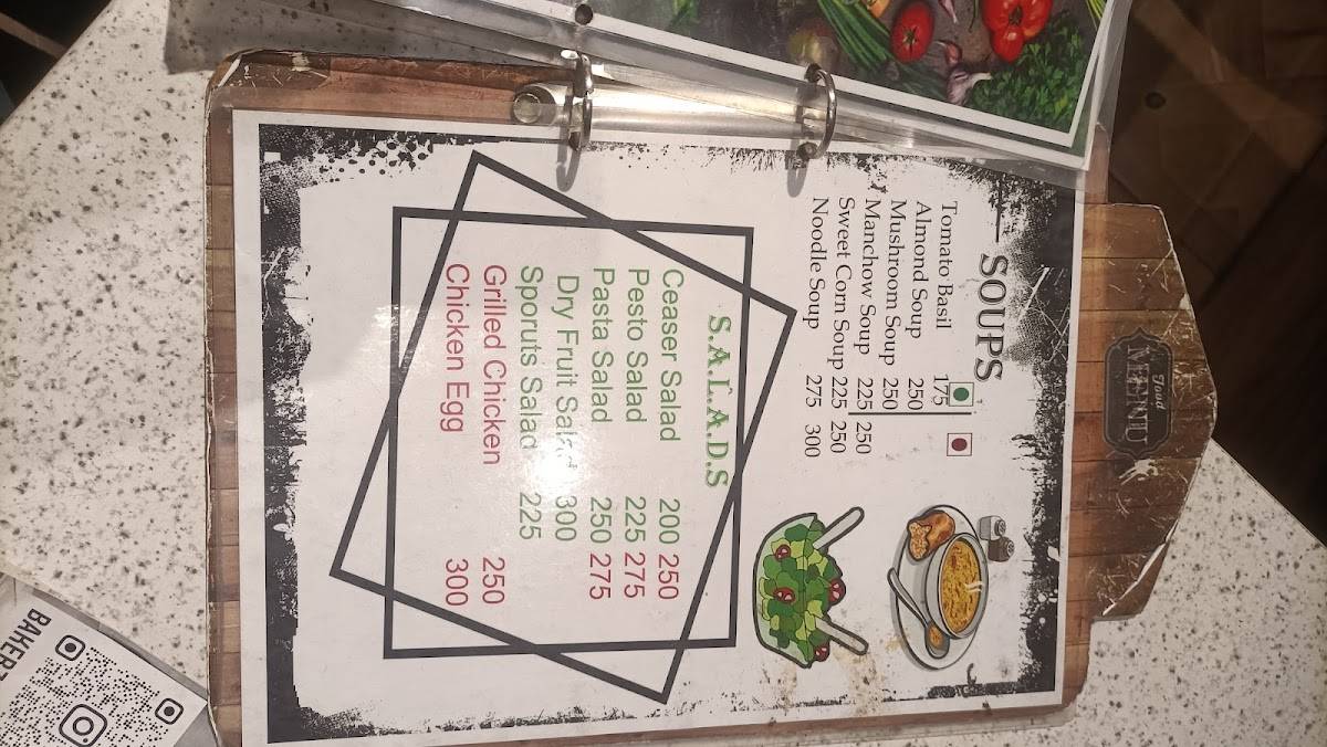 Bakerz Lodge menu