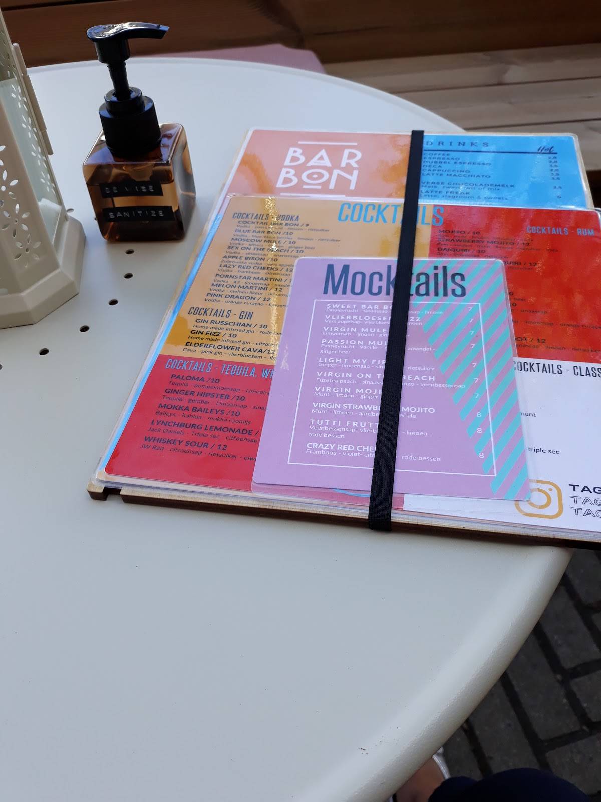 Menu de Bar Bon