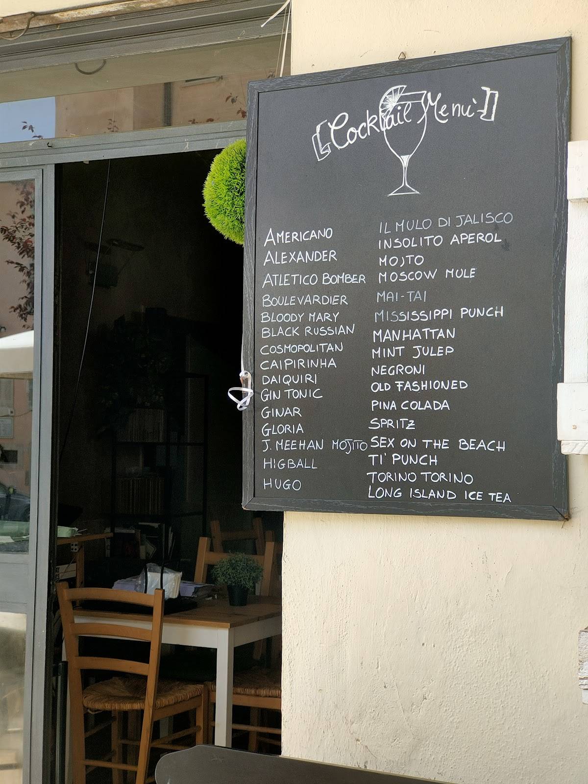 Menu di Bar Centrale 