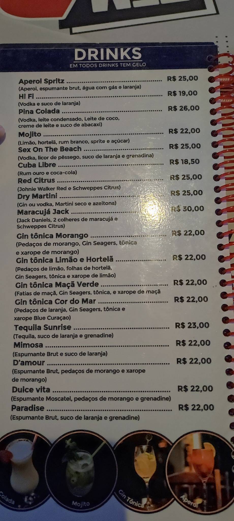 Bar Da Casa cardápio