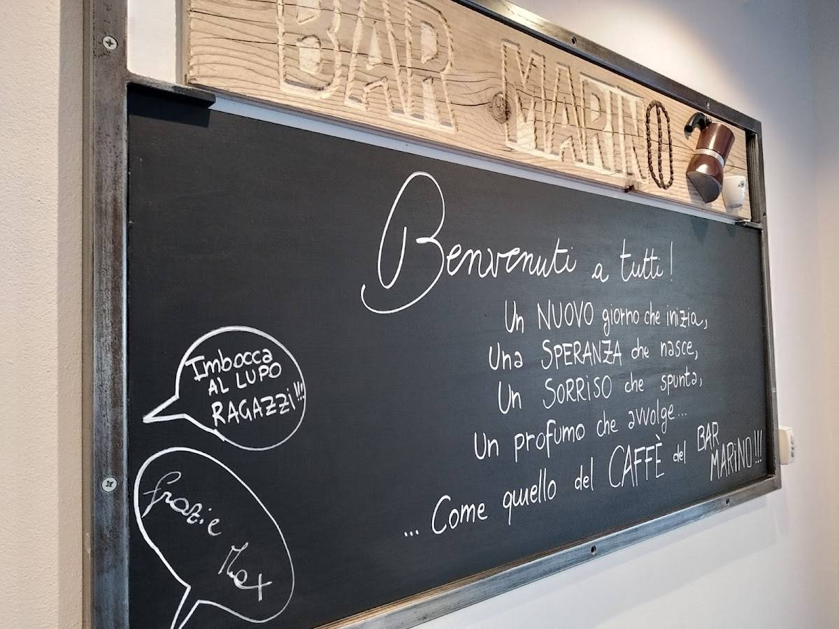 Menu di Bar Marino 
