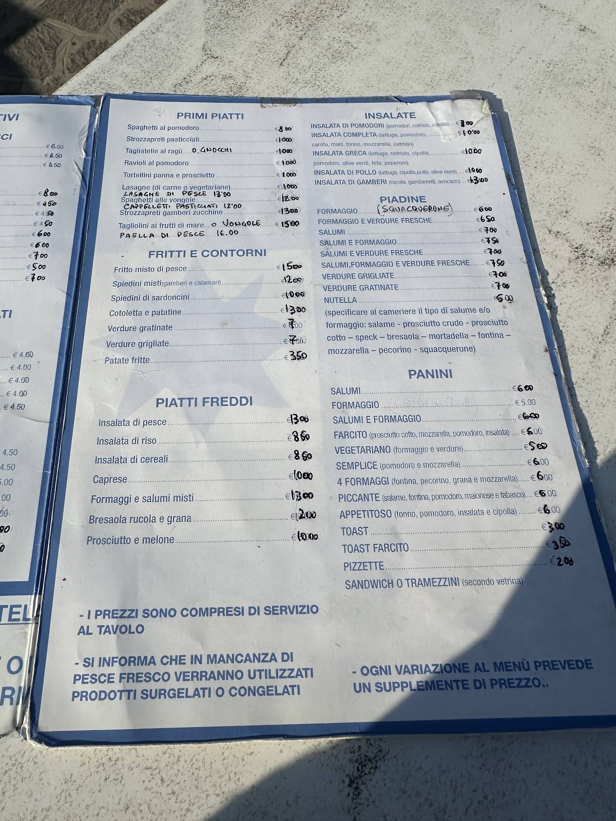 Menu di Bar Souvenir 