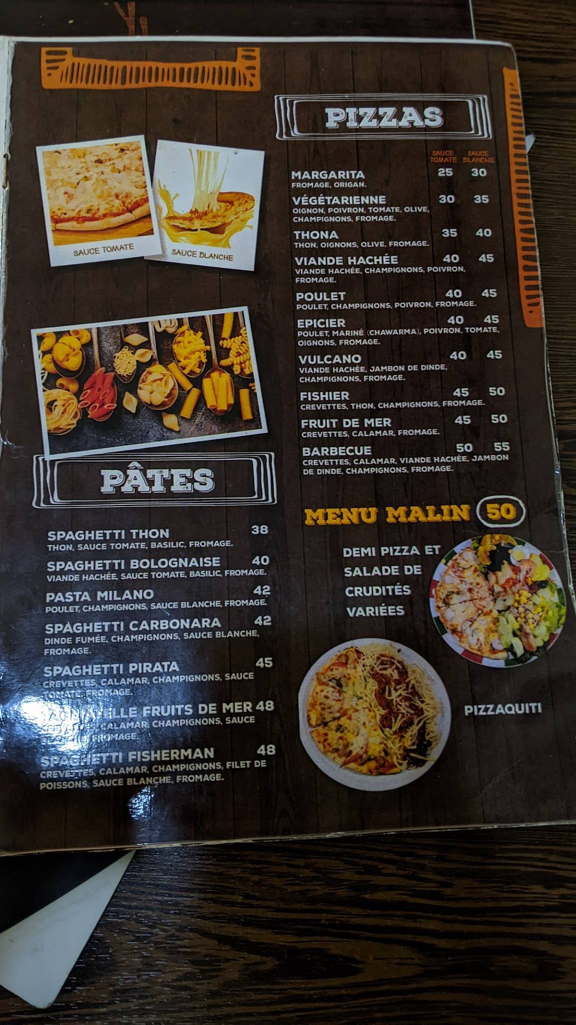Menu de Barbecue