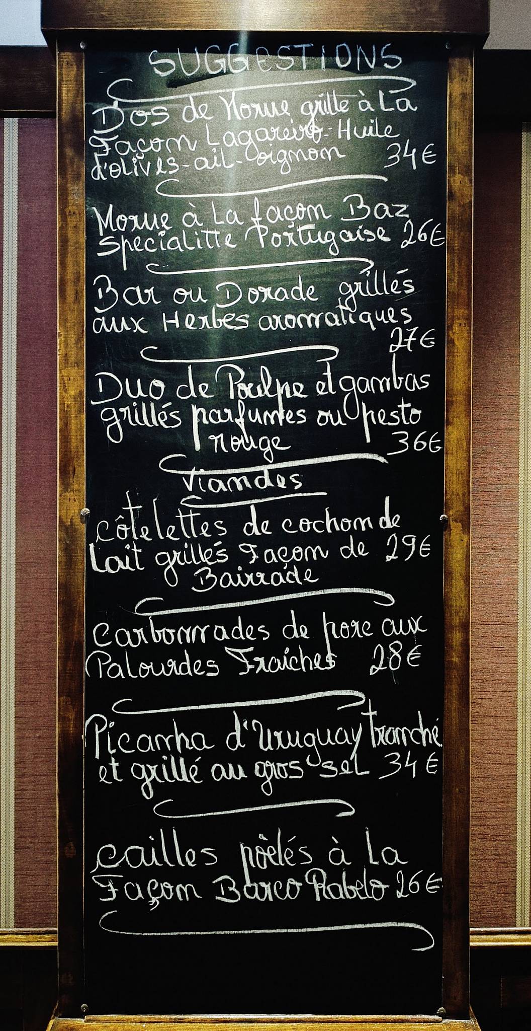 Menu de Barco Rabelo