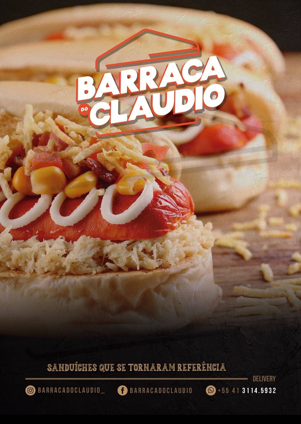Barraca do Claudio cardápio