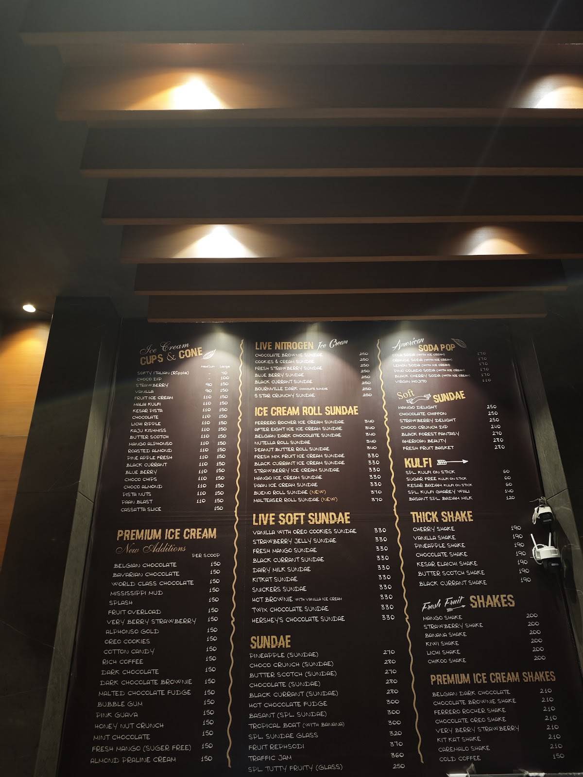 Basant Vegetarian & Ice-Cream menu