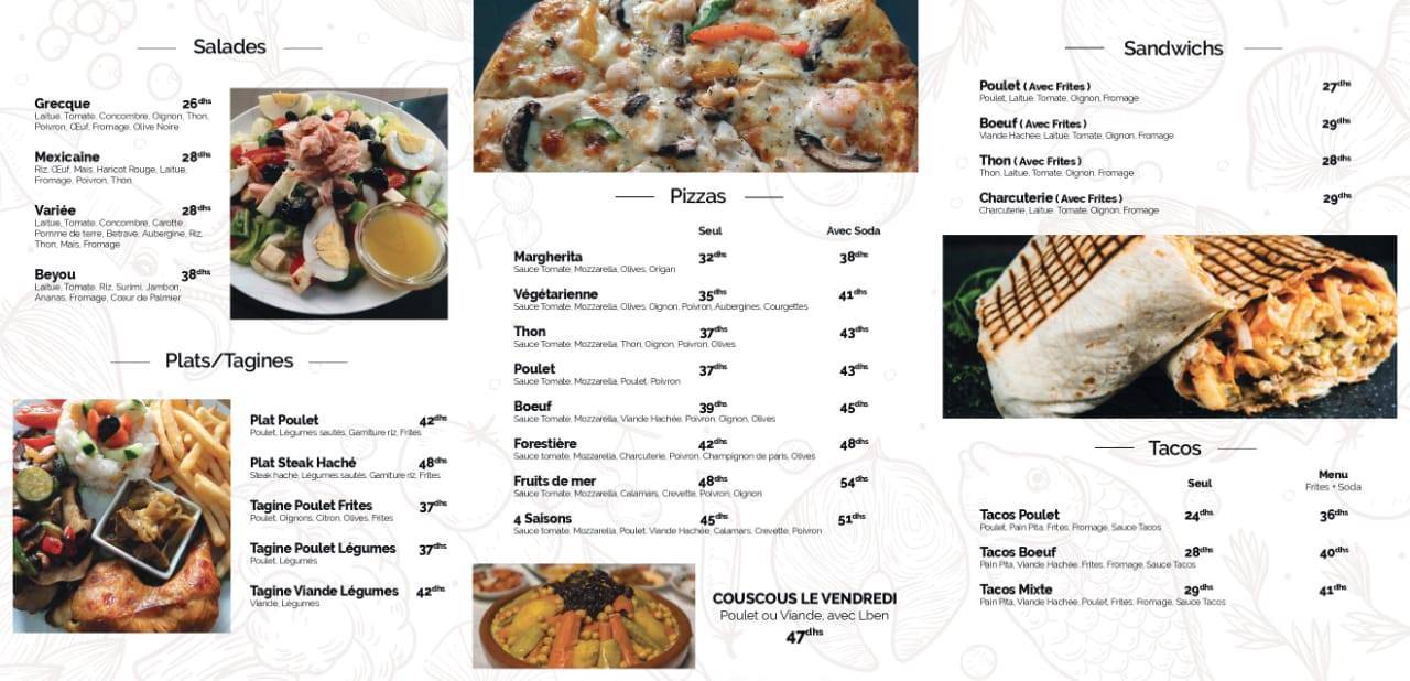 Menu de BeYou
