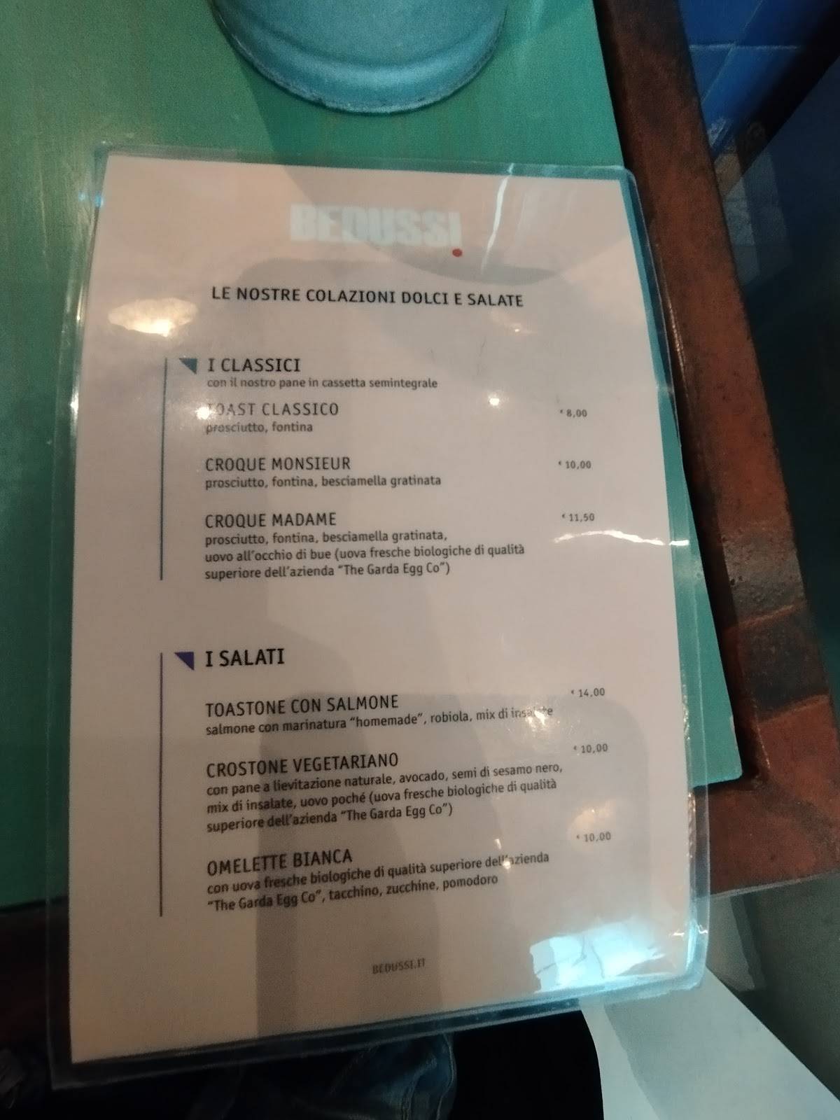 Menu di Bedussi 