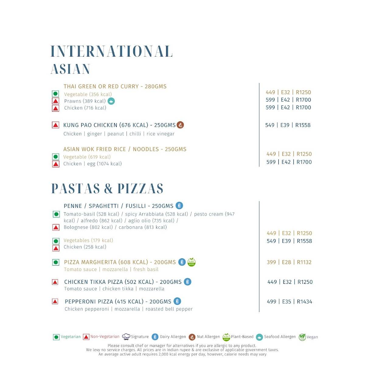 Kava - Fairfield by Marriott Goa Benaulim menu