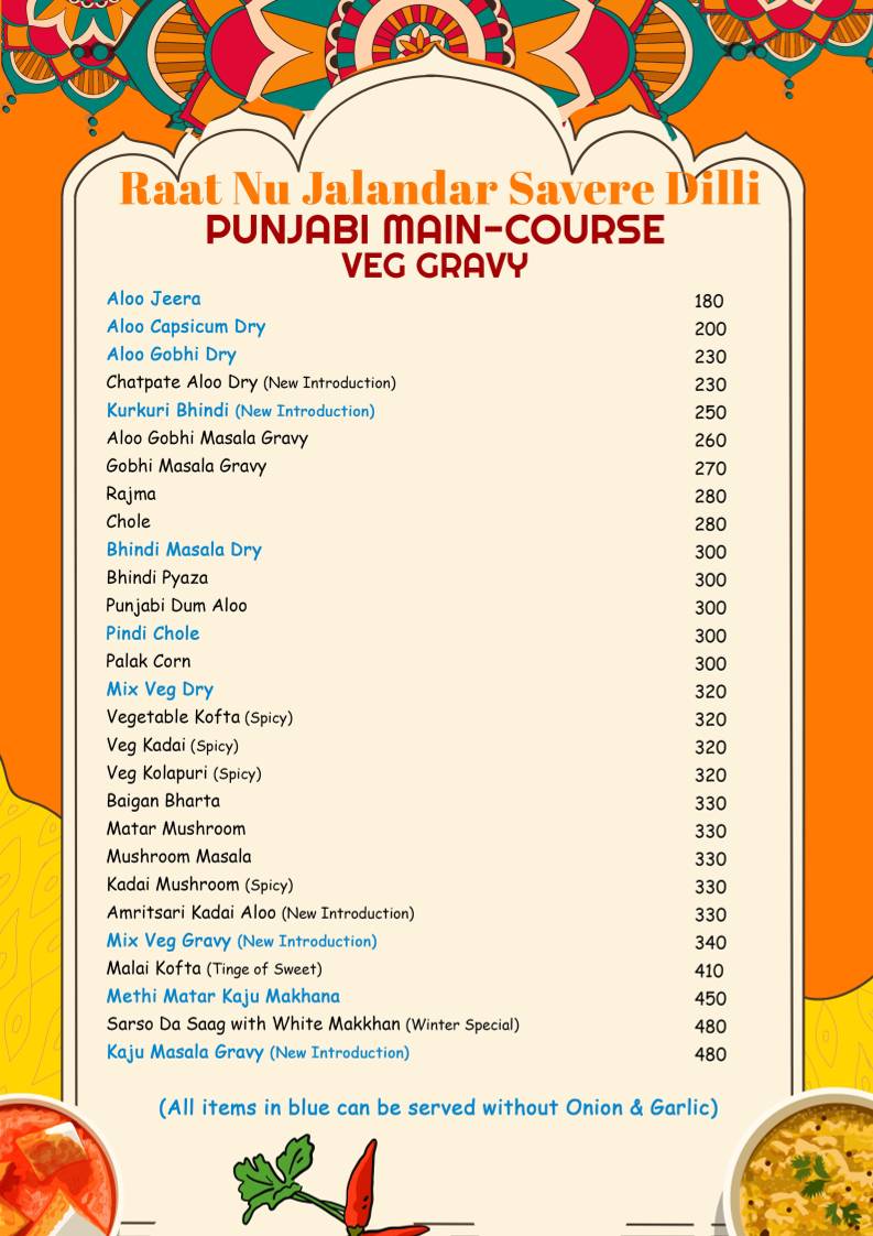 Kapoor's Cafe Electronic City menu
