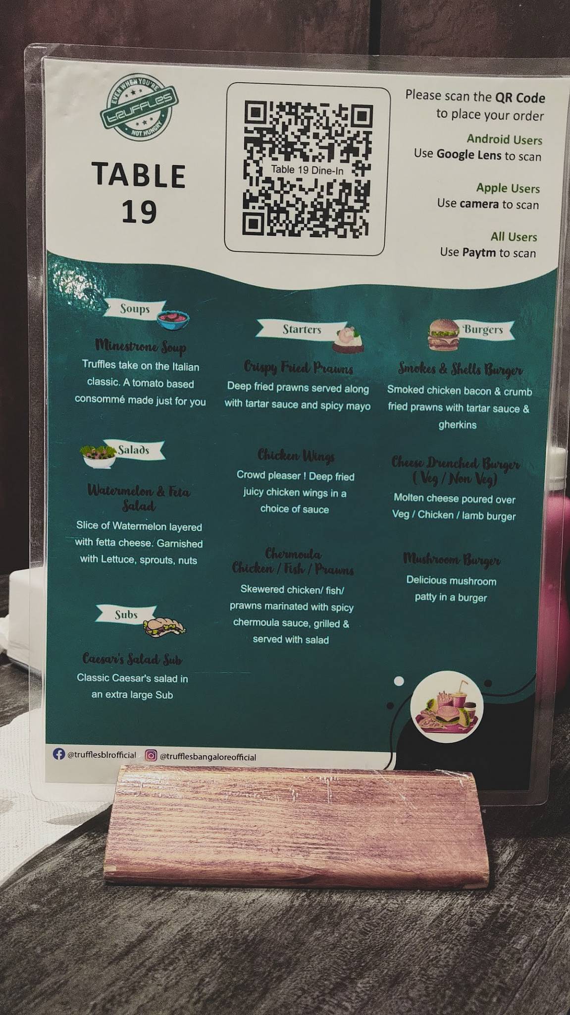 Menu at Truffles Indiranagar, Bengaluru, 307