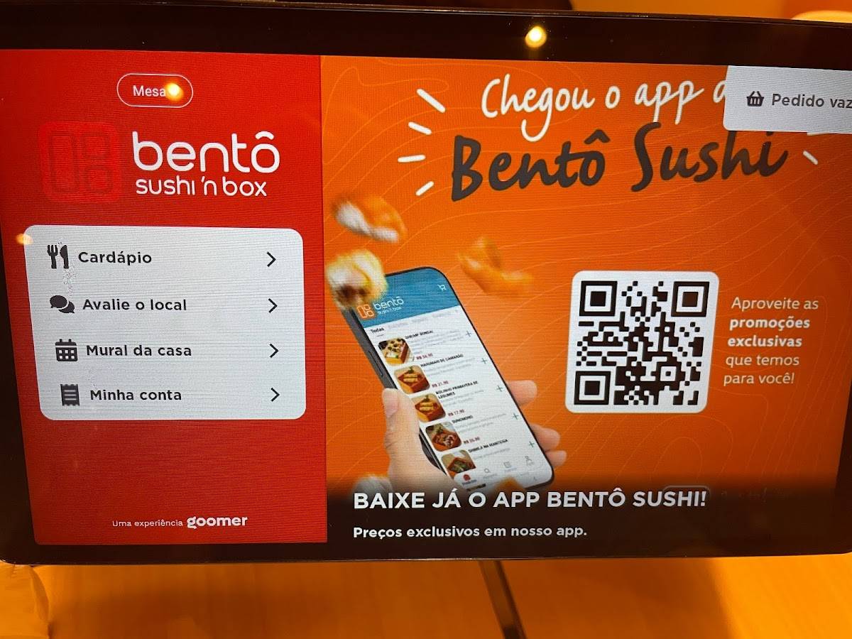 Bentô Sushi Box cardápio