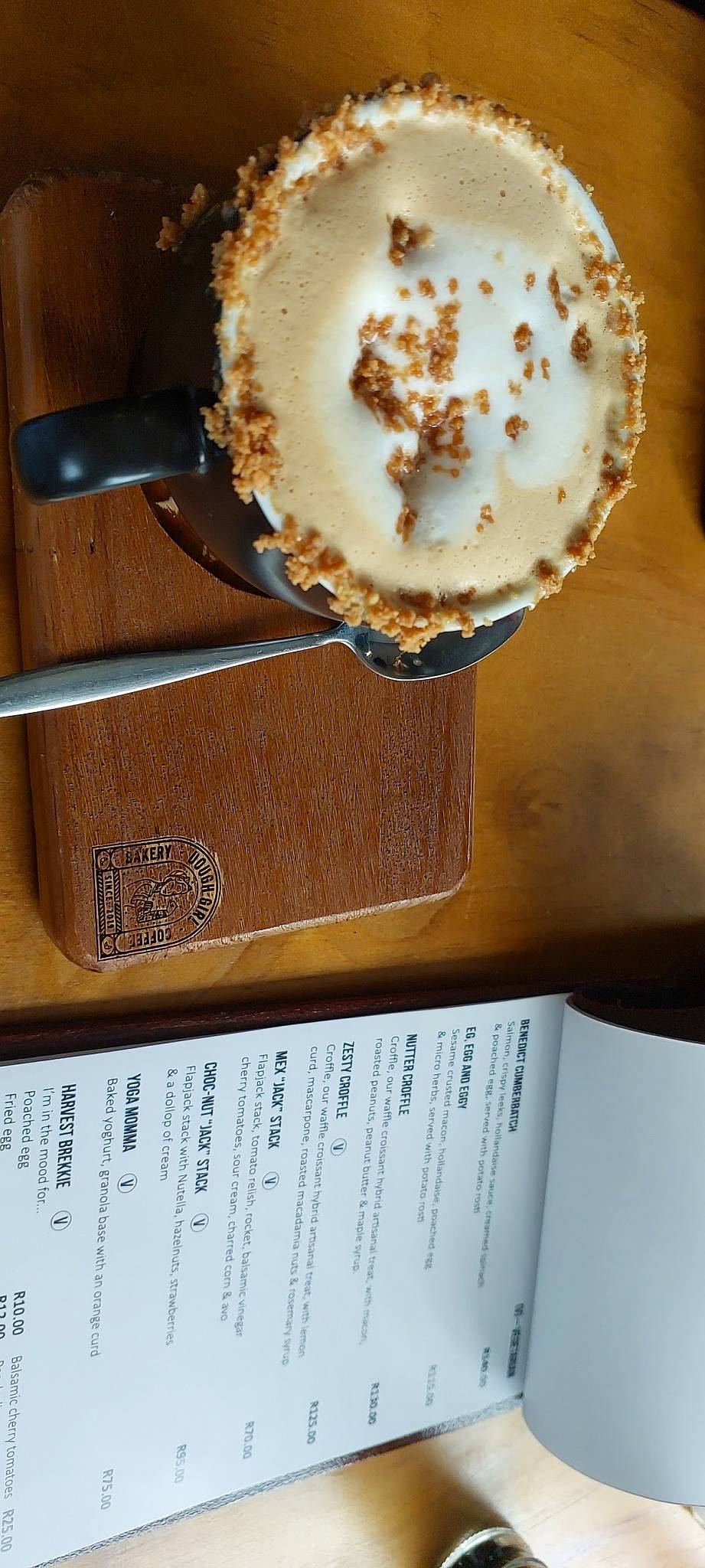 Menu at Dough Girl restaurant, Berea