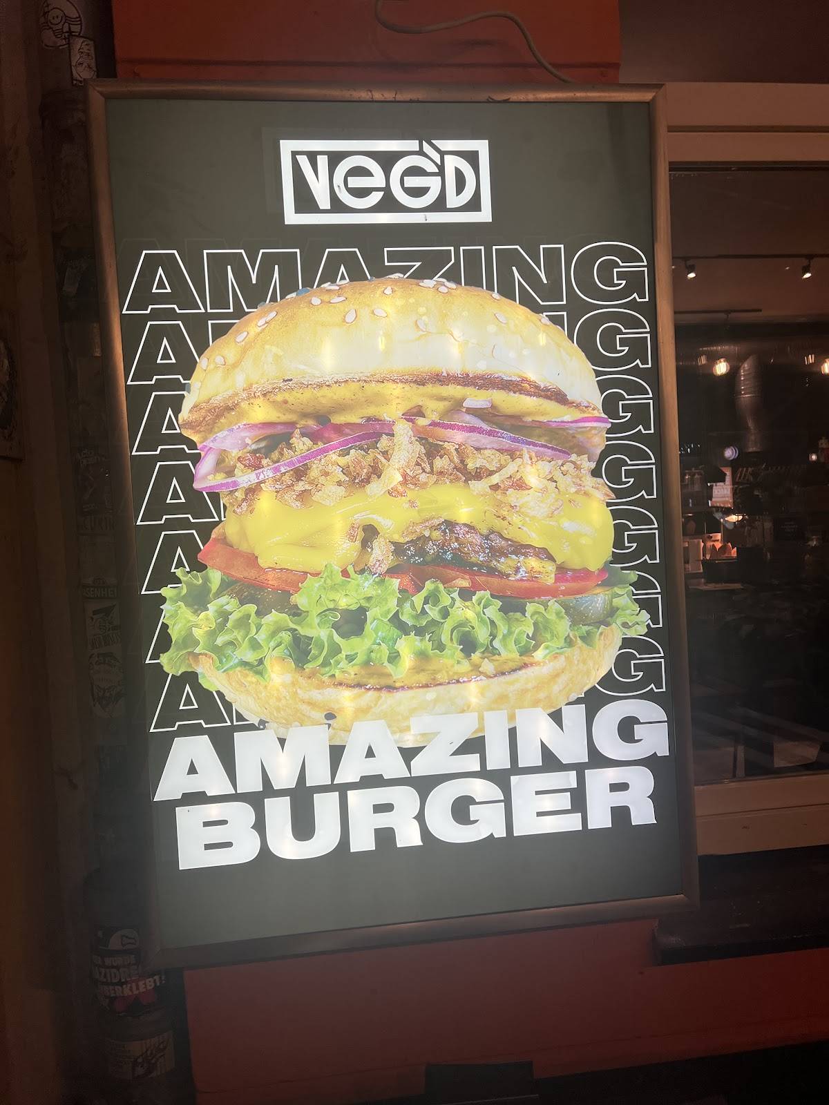 Menu de VEG'D - Vegan Burgers - F-hain