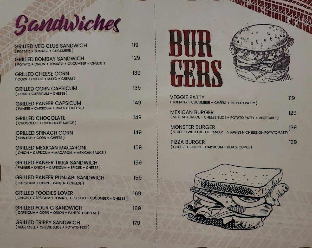 Crossroads Restaurant menu