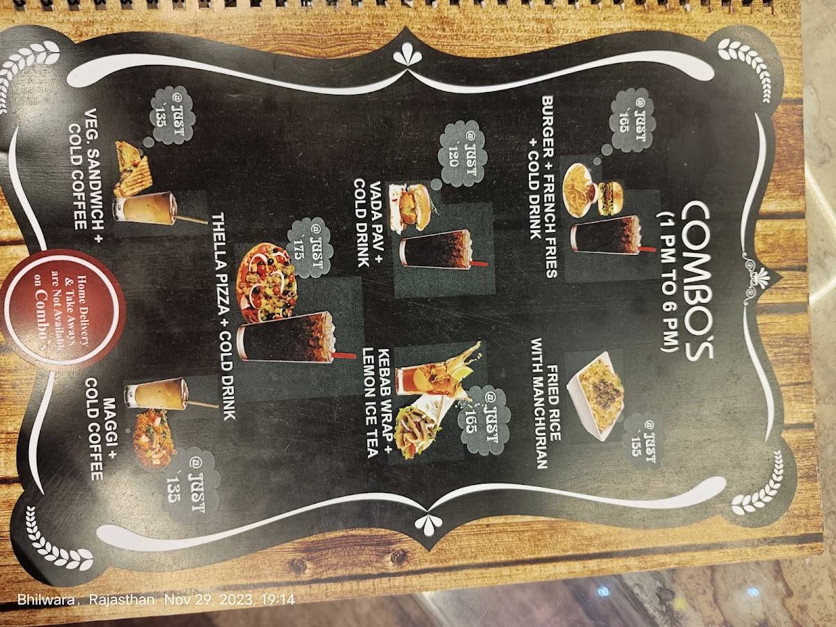 Sip & Gossip Cafe menu