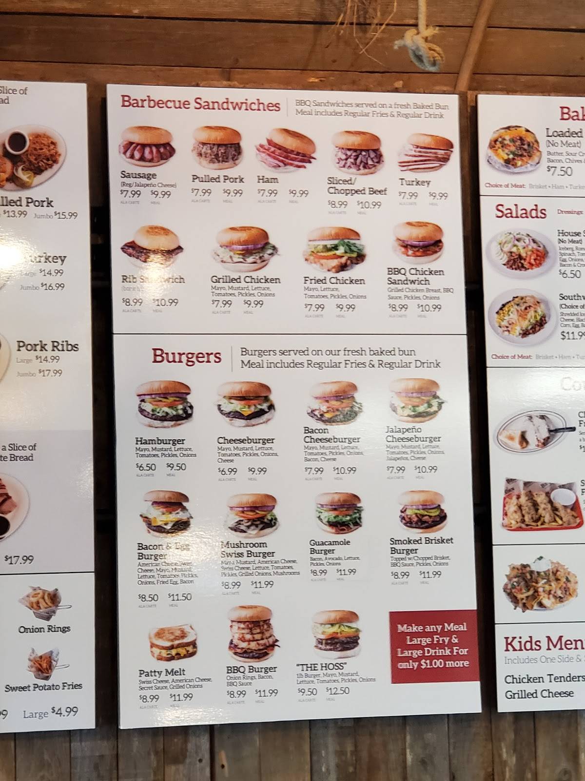 Menu at Big Horn BBQ, Pearland