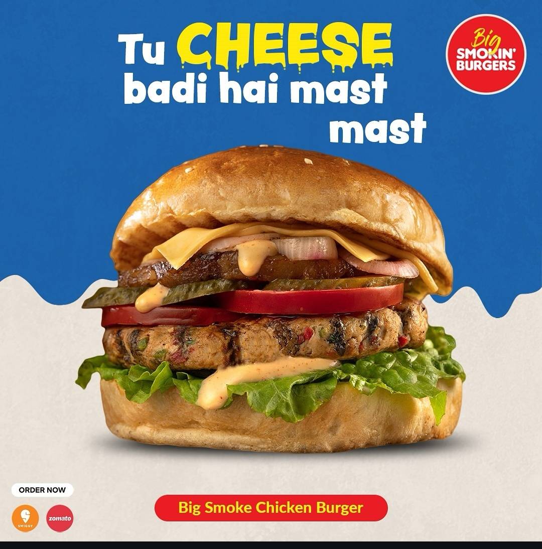 Big Smokin' Burgers menu