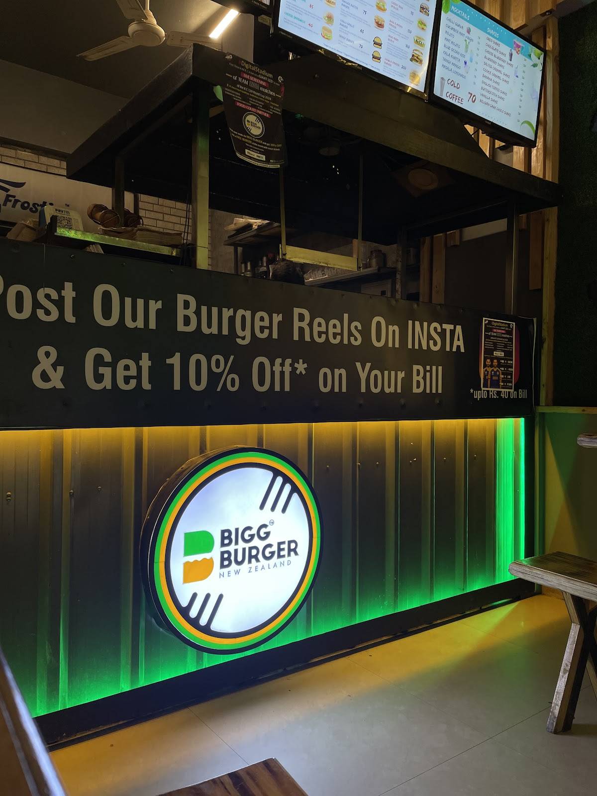 Bigg Burger New Zealand menu