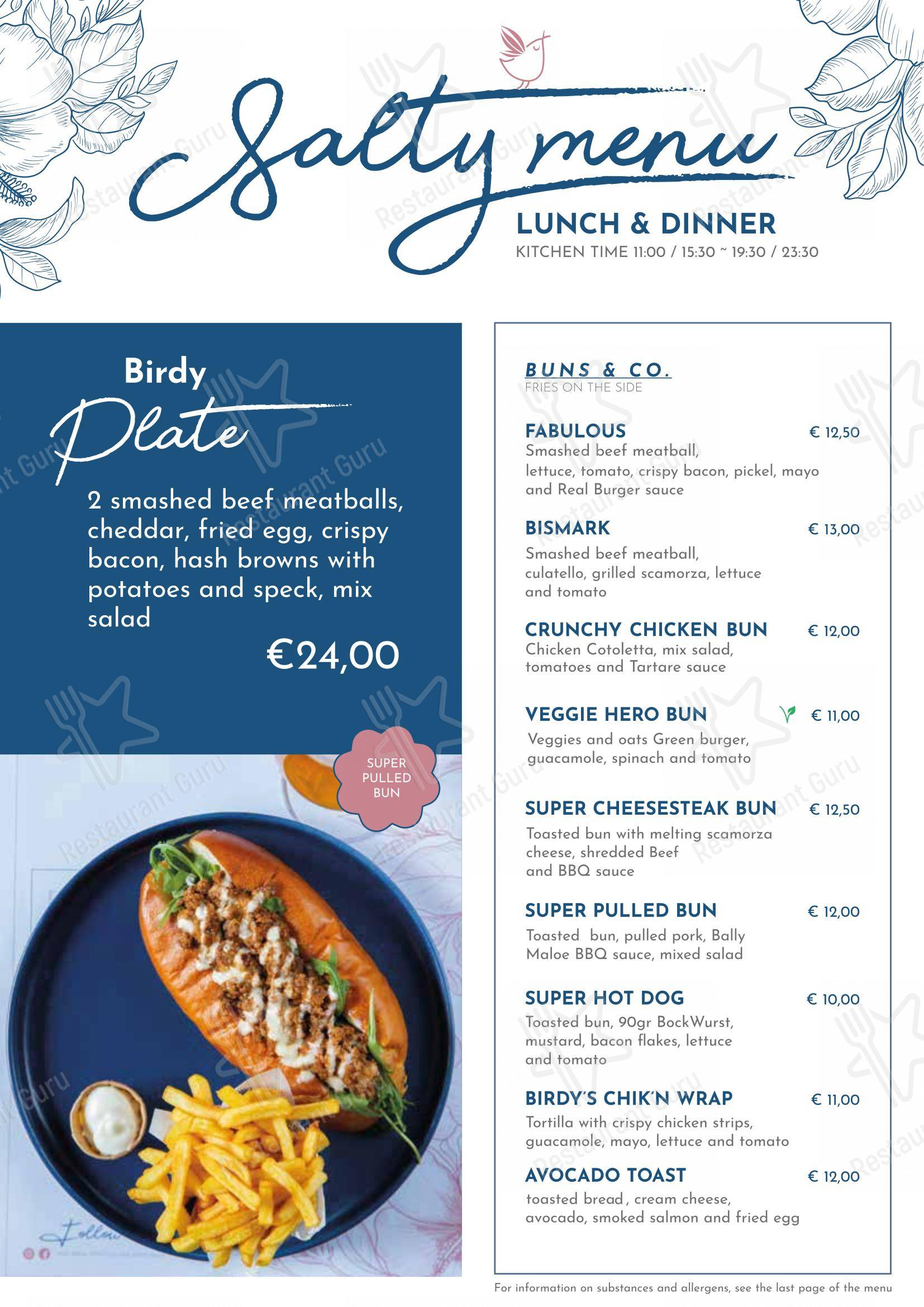 菜单 per Birdy The Bakery - Portici in Portici