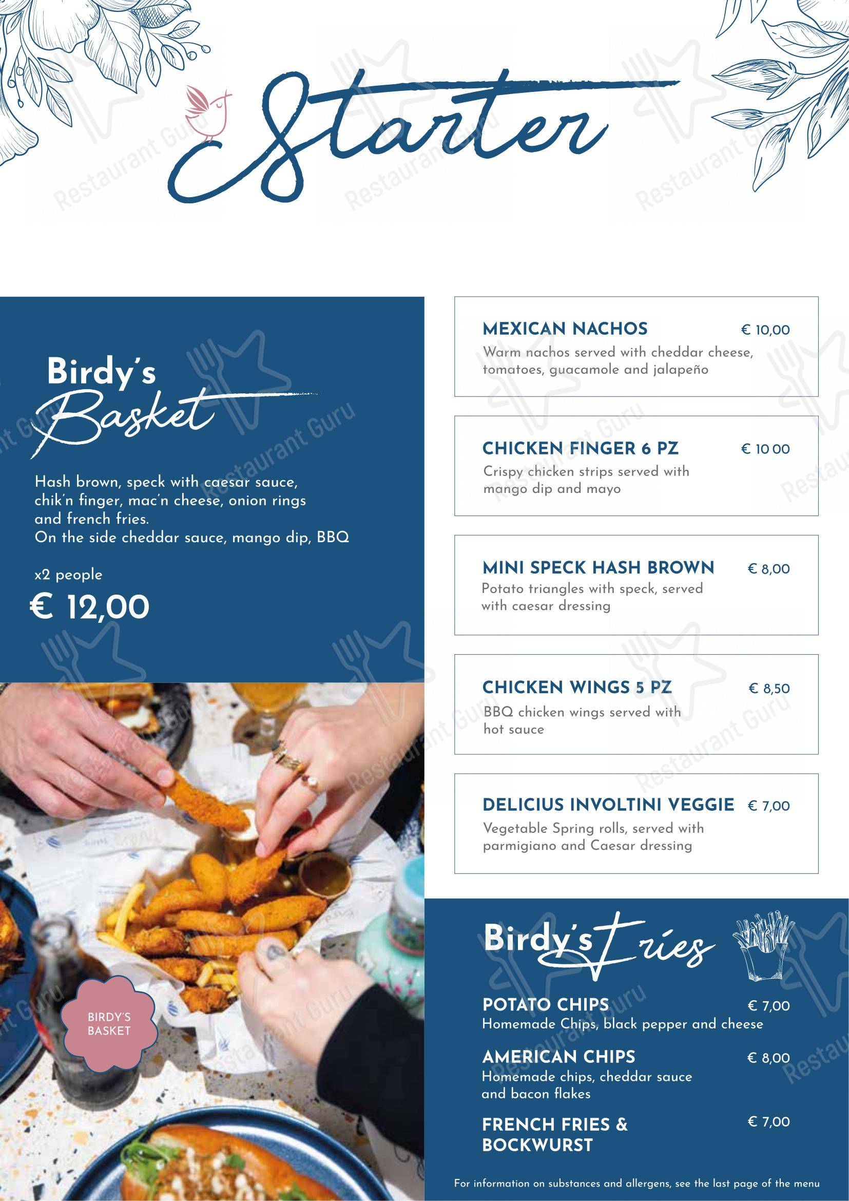 Birdy The Bakery - Portici in Portici - 菜单