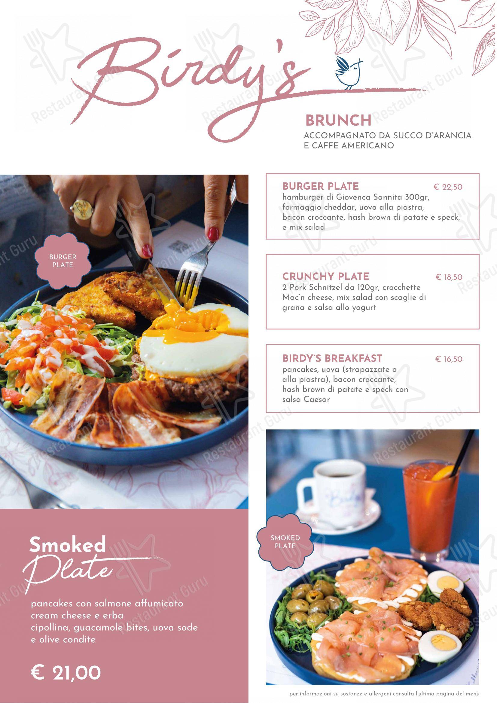 Menu di Birdy The Bakery - Portici - Menu