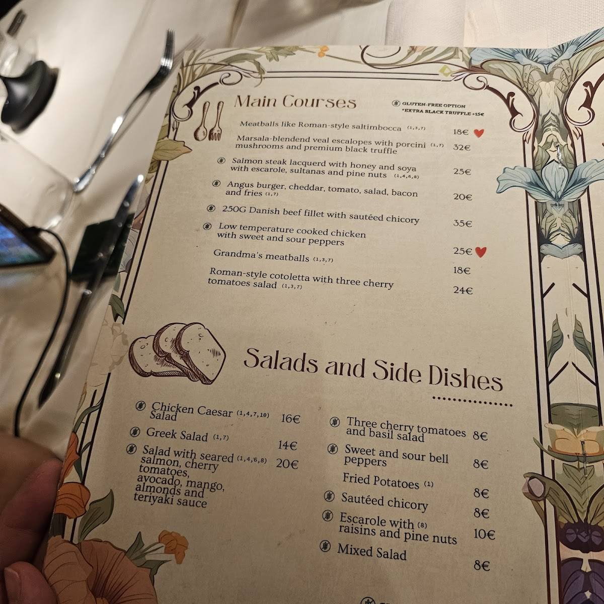 Menu di A Casa Tua 