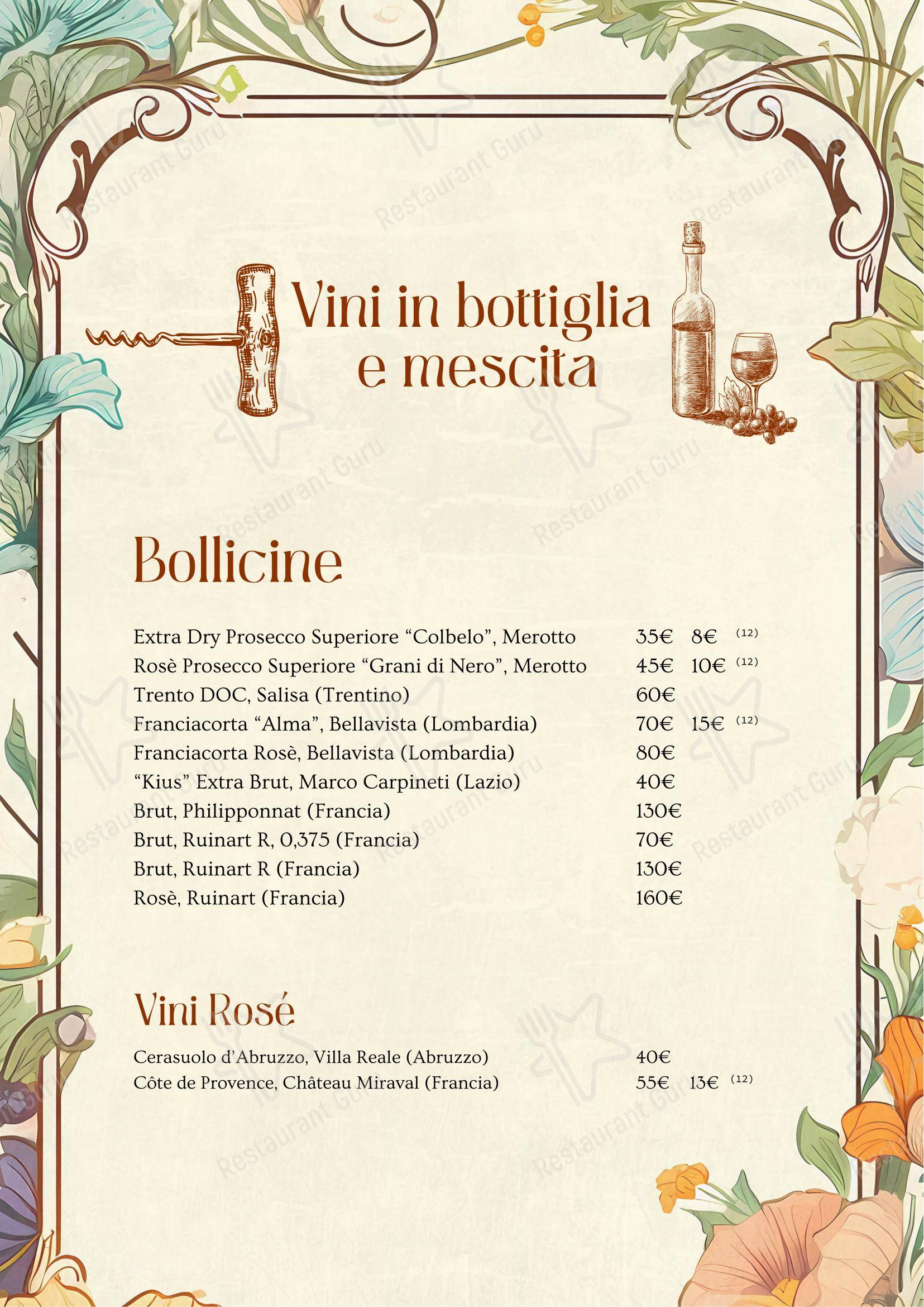Menu di A Casa Tua - Menu
