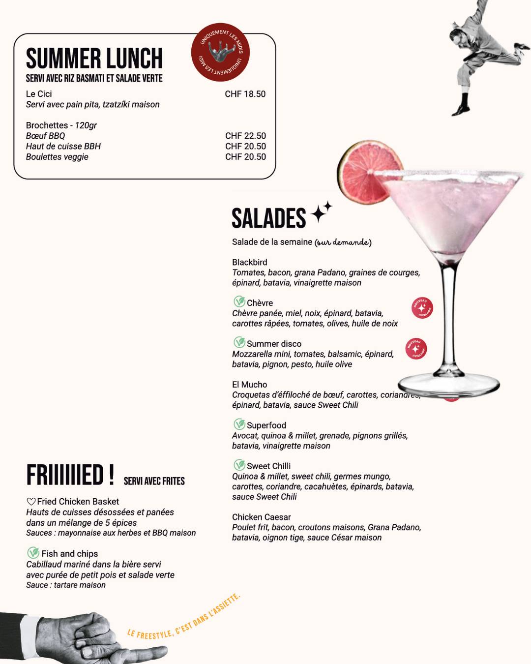 Menu di Blackbird House 
